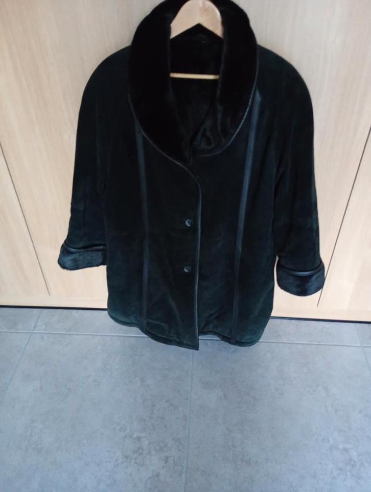 Damesjas, Kleding | Dames, Jassen | Winter, Zo goed als nieuw, Maat 46/48 (XL) of groter, Zwart, Ophalen