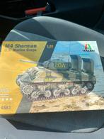 M4 sherman us marine corps 1:35 italeri, Hobby en Vrije tijd, Tank, Italeri, 1:32 tot 1:50, Nieuw