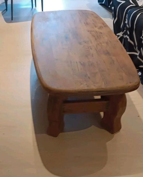 Table basse en chêne, Huis en Inrichting, Tafels | Salontafels, Gebruikt, Minder dan 50 cm, 50 tot 100 cm, 100 tot 150 cm, Rechthoekig