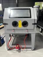 Zandstaalmachine 1200L dubbele werkpost met afzuig, Ophalen, Zo goed als nieuw