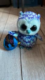 Ty beanie boo knuffels: oscar de blauwe uil en aqua de vis, Kinderen en Baby's, Ophalen of Verzenden, Zo goed als nieuw