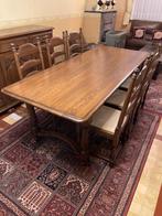 COMPLETE RUSTIEKE EIKEN EETKAMER - prima staat, Huis en Inrichting, Complete eetkamers, Ophalen, Gebruikt, Rustiek, 4 tot 6 stoelen