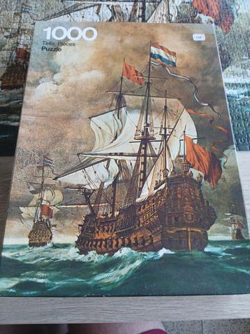Puzzel 1000-stukjes admiraal schip VOC  beschikbaar voor biedingen