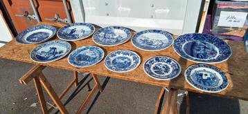 Magnifique lot d assiette delft boch england, Enlèvement