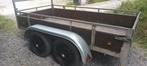 2m50 1m30 dubbelassige aanhangwagen  in goede staat, Ophalen, Gebruikt