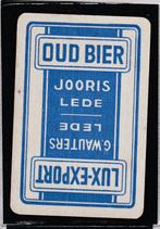 1  OUDE  Speelkaart met Réclame van  BIER/Brouwerij  BELGIE, Verzamelen, Verzenden, Zo goed als nieuw, Speelkaart(en)