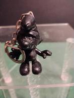 oude volledige zwarte peyo smurf sleutelhanger, Ophalen of Verzenden, Smurfen