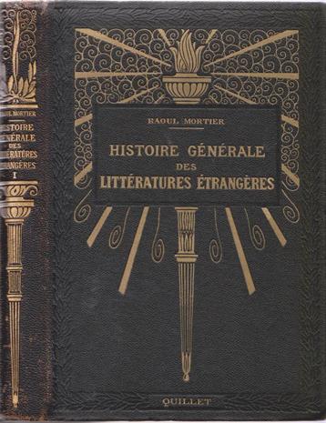 Histoire Générale des LITTÉRATURES ÉTRANGÈRES ( Tome 1 ) beschikbaar voor biedingen