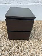 IKEA commode noir 2 tiroirs, Enlèvement, Utilisé
