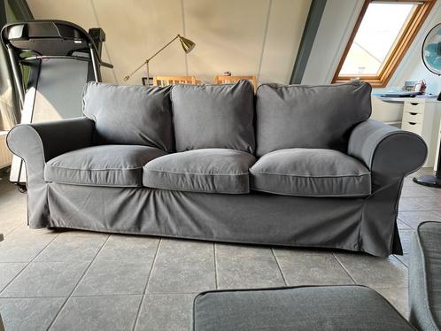 Bank Ektorp (Ikea), Huis en Inrichting, Zetels | Zetels, Zo goed als nieuw, Driepersoons, 200 tot 250 cm, 75 tot 100 cm, Stof
