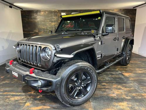 Jeep Wrangler 2.0 Turbo Sahara UTILITAIRE * LED BARRE * GPS*, Auto's, Bestelwagens en Lichte vracht, Bedrijf, Te koop, 4x4, ABS