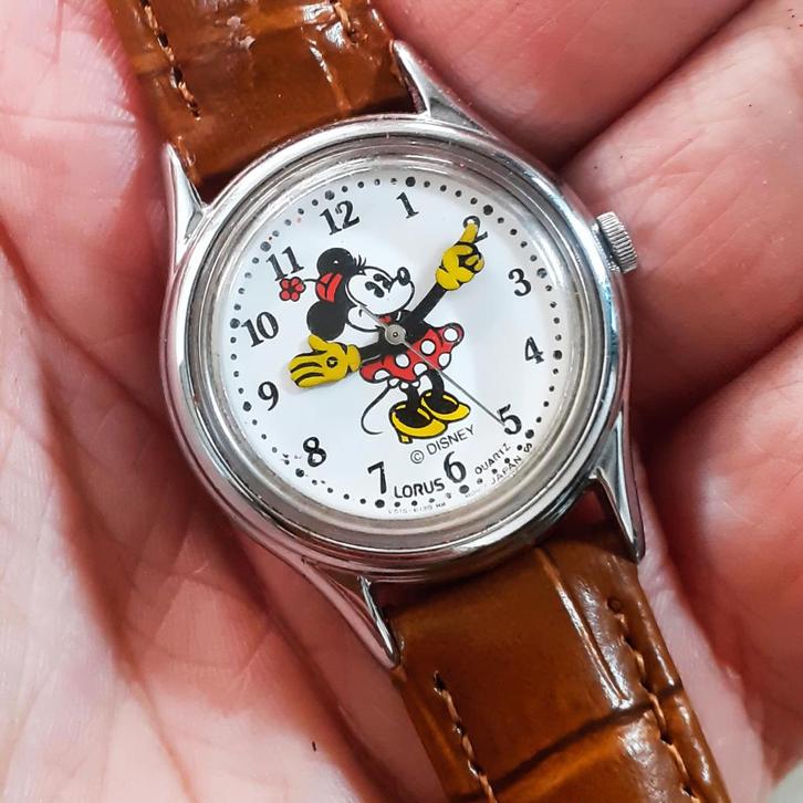 Lorus Minnie Mouse Disney Vintage (70s), Handtassen en Accessoires, Horloges | Dames, Seiko, Ophalen of Verzenden