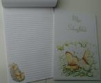 SCHRIJFBLOK VLINDERS A4 GELIJND PAPIER MET DECOR 4 stuks, Ophalen of Verzenden, Nieuw