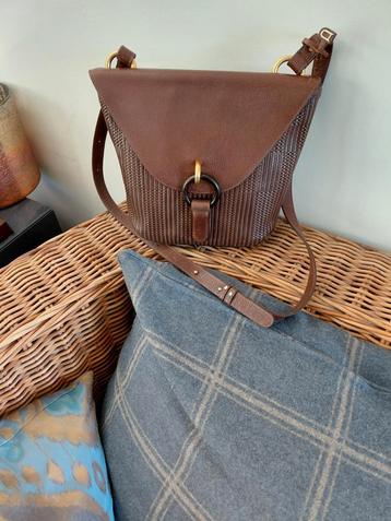 DELVAUX MIMOSA Z.GN, Handtassen en Accessoires, Ophalen of Verzenden, Zo goed als nieuw, Bruin