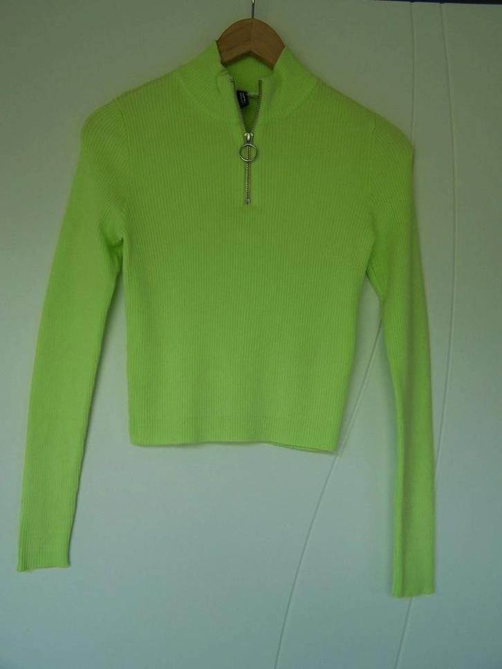Groene T-shirt/koltrui, Kleding | Dames, T-shirts, Zo goed als nieuw, Maat 36 (S), Groen, Lange mouw, Ophalen of Verzenden