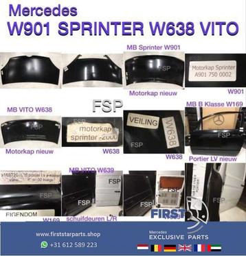 W638 VITO W901 SPRINTER parts origineel MB motorkap deur L/R, Enlèvement ou Envoi, Utilisé, Mercedes-Benz, Capot moteur