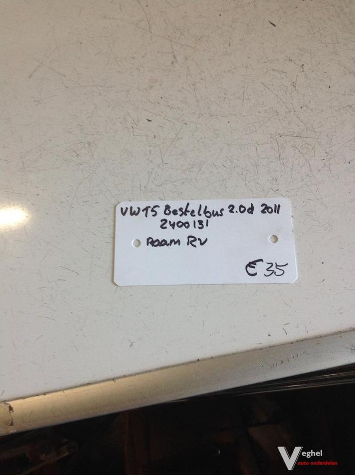 Vw Transporter T5 2.0 diesel 2011 Wagennr 2400131  Portier R, Auto-onderdelen, Ruiten en Toebehoren, Gebruikt, Ophalen