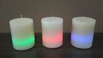 Lot / partij kaarsen LED COLORS herfst / winter ( NIEUW ), Ophalen of Verzenden, Nieuw, Wit, Kaars