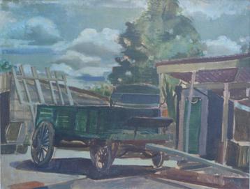 Pierre Willy De Muylder (1921-2013): Op het erf (70 x 60 cm) beschikbaar voor biedingen