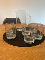6 verres avec carafe assortie, octogonale, Enlèvement ou Envoi, Comme neuf