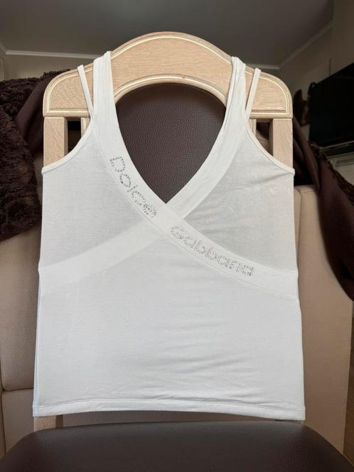 Wit Topje Maat Xl Dolce&Gabbana, Kleding | Dames, Topjes, Gedragen, Maat 46/48 (XL) of groter, Wit, Zonder mouw, Ophalen of Verzenden