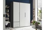 Grote kledingkast. Wit met antraciet of eiken, Huis en Inrichting, Kasten | Kleerkasten, 150 tot 200 cm, Nieuw, Ophalen of Verzenden