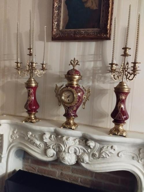 Art Nouveau klokken stel., Antiek en Kunst, Antiek | Klokken, Ophalen