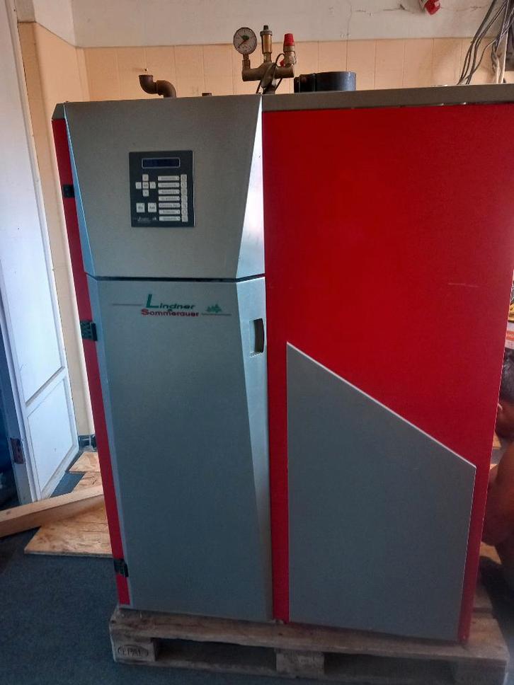 pelletketel Lindner 15kw, Doe-het-zelf en Bouw, Verwarming en Radiatoren, Gebruikt, Cv-ketel of Combi-ketel, 800 watt of meer