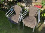 Chaise de terrasse empilable en polyrotin et aluminium, Zo goed als nieuw, Stapelbaar, Ophalen, Aluminium