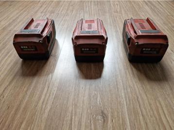 Hilti batterijen 22 Volt 8Ah beschikbaar voor biedingen