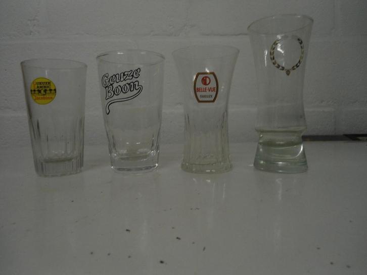 Geuze-,Gueuze-,Grimbergen bierglazen allerlei soorten. Nieuw, Collections, Marques de bière, Neuf, Verre ou Verres, Enlèvement ou Envoi