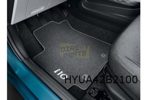 Hyundai i10 (3/20-) Mattenset (4x) tekst 'i10' velours Origi, Auto-onderdelen, Interieur en Bekleding, Hyundai, Nieuw, Verzenden