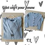 Gilet court ML pour femme-gris-Jennyfer-T.L, Vêtements | Femmes, Pulls & Gilets, Taille 42/44 (L), Gris, Enlèvement ou Envoi, Jennyfer