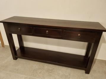 Decortafel Indonesisch teak beschikbaar voor biedingen