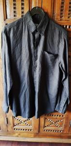 Zwarte hemdsblouse PURE 100% linnen - maat 38, Maat 38/40 (M), Zwart, Ophalen of Verzenden, Zo goed als nieuw
