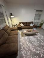 Bruine suede zetel, Ophalen, Zo goed als nieuw