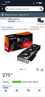 AMD Radeon RX7600 grafische kaart, Computers en Software, Videokaarten, Ophalen of Verzenden, Nieuw, AMD