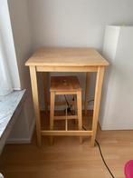 Ikea hoge tafel + kruk, Huis en Inrichting, Gebruikt, Ophalen