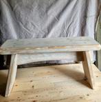 Houten bankje eik, Huis en Inrichting, Tafels | Sidetables, Ophalen, Eikenhout