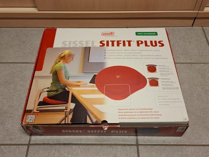 Sissel Zitkussen Sitfit Plus zwart + pomp, Sport en Fitness, Massageproducten, Zo goed als nieuw, Ophalen of Verzenden