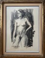 Naaktstudie 2 - Jos Slootmaeckers, Antiek en Kunst, Kunst | Schilderijen | Modern, Ophalen