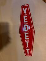 Vedett emaille reclamebord, Ophalen of Verzenden, Reclamebord