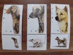 3 postzegels uit Israël met honden windhonden, Ophalen of Verzenden, Dier of Natuur, Postfris