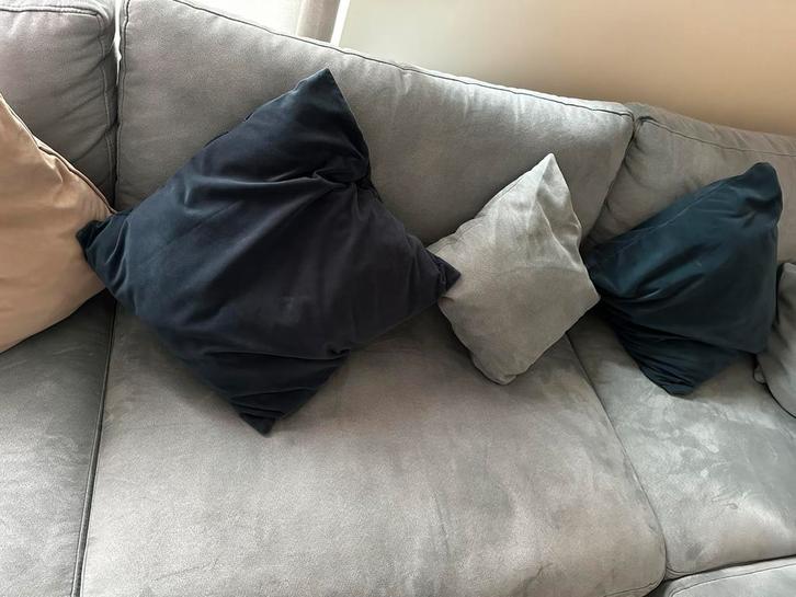 hoeksalon chill 300* 200 cm stof turquoise, Huis en Inrichting, Zetels | Complete zithoeken, Zo goed als nieuw, Stof, Ophalen