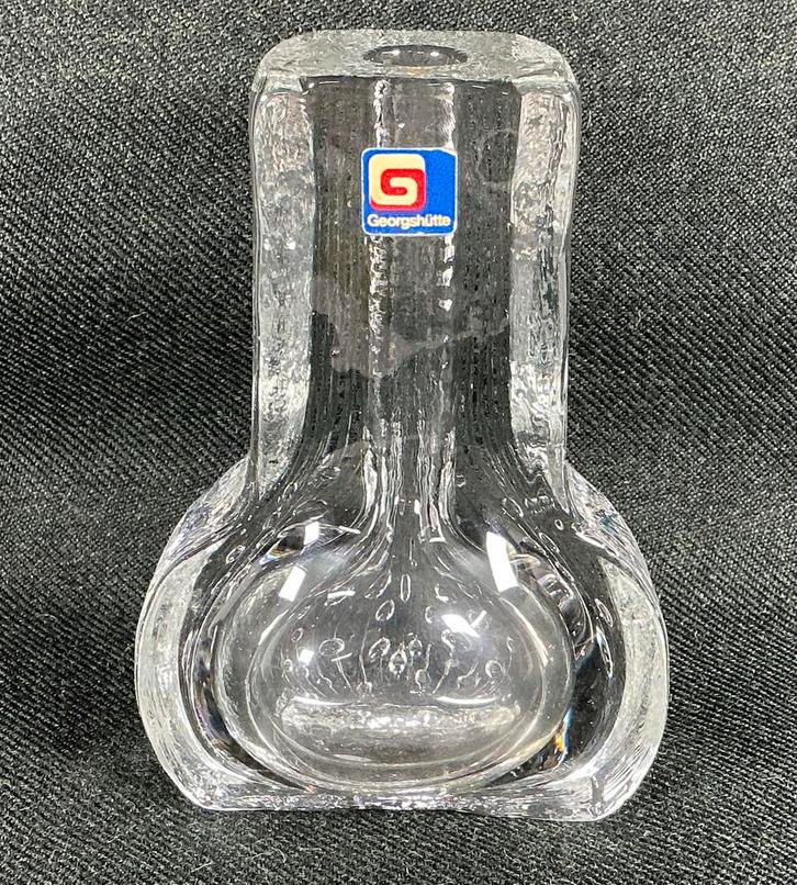 Georgshutte Vintage design onion vaas solifleur 70s, Verzamelen, Retro, Ophalen of Verzenden