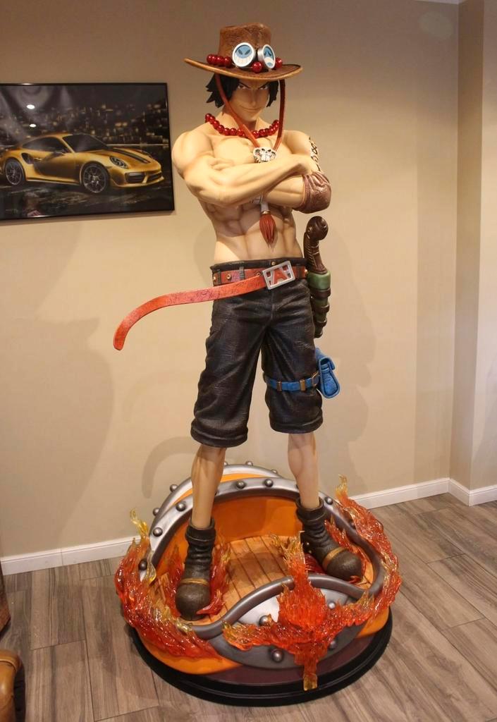 ONE PIECE ACE TAILLE 1:1, Verzamelen, Beelden en Beeldjes, Nieuw, Ophalen of Verzenden