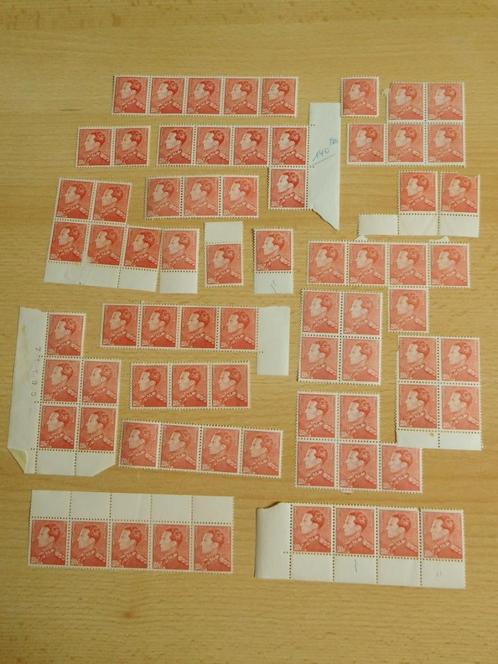 74 postzegels Leopold III 20F, Postzegels en Munten, Postzegels | Europa | België, Postfris, Niet gestempeld, Ophalen of Verzenden