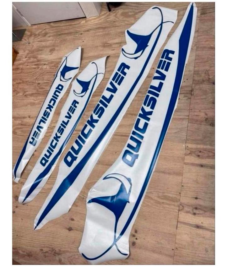 Quicksilver Vinyl Decal boten boot jacht XL Stickers sticker, Watersport en Boten, Accessoires en Onderhoud, Nieuw, Overige typen