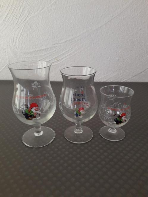 Verschillende glazen La Chouffe, Verzamelen, Biermerken, Zo goed als nieuw, Glas of Glazen, Overige merken, Ophalen of Verzenden