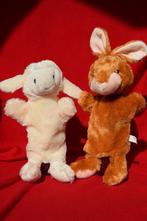 zeer zachte handpoppen Toi Toys schaap en konijn, Utilisé, Enlèvement ou Envoi, Lapin